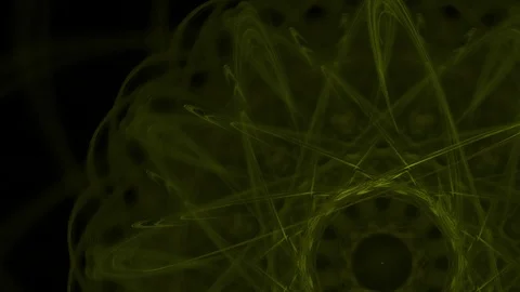 HD Abstract fractal forms morph and oscillate (Loop) Vídeos de archivo 102299909