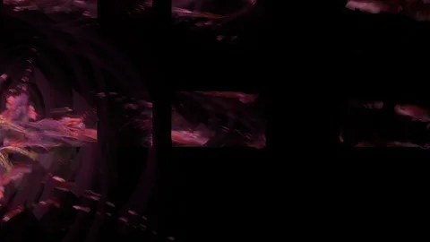 HD Abstract fractal forms morph and oscillate (Loop) Stock Footage 102303362