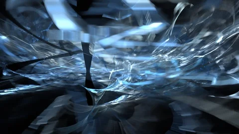 HD Abstract fractal forms morph and oscillate (Loop) Stock Footage 102303596