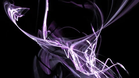 HD Abstract fractal forms morph and oscillate (Loop) Vidéo 102306469