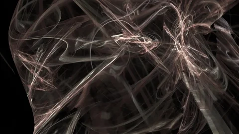 HD Abstract fractal forms morph and oscillate (Loop) Stock Footage 102323941