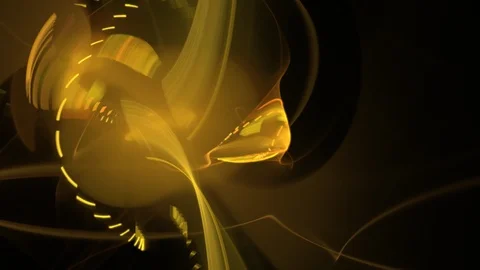 HD Abstract fractal forms morph and oscillate (Loop) Vidéo 102418159