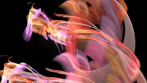 HD Abstract fractal forms morph and oscillate (Loop) Vidéo 102424019