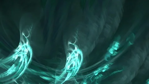 HD Abstract fractal forms morph and oscillate (Loop) Stock Footage 102429847