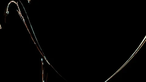 HD Abstract fractal forms morph and oscillate (Loop) Video stock 102533807