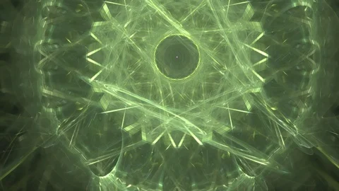 HD Abstract fractal forms morph and oscillate (Loop) Video stock 102534661