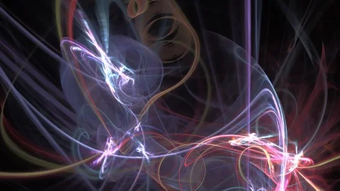 HD Abstract fractal forms morph and oscillate (Loop) Stock Footage 102540211