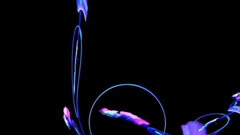 HD Abstract fractal forms morph and oscillate (Loop) Stock Footage 102553775