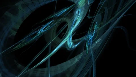 HD Abstract fractal forms morph and oscillate (Loop) Vídeos de archivo 102561197