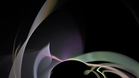 HD Abstract fractal forms morph and oscillate (Loop) Stock Footage 102590059