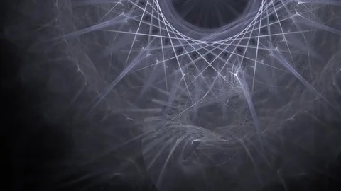 HD Abstract fractal forms morph and oscillate (Loop) Vidéo 102592281
