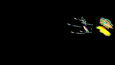 HD Abstract fractal forms morph and oscillate (Loop) Video stock 102621673