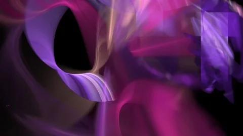 HD Abstract fractal forms morph and oscillate (Loop) Stock Footage 102638644