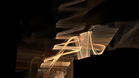 HD Abstract fractal forms morph and oscillate (Loop) Stock Footage 102647717