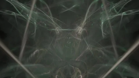 HD Abstract fractal forms morph and oscillate (Loop) Stock Footage 102661675