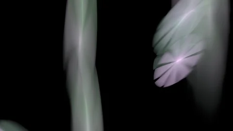 HD Abstract fractal forms morph and oscillate (Loop) Stock Footage 102671249