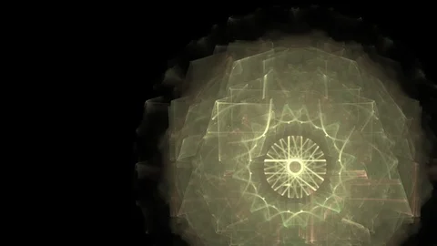 HD Abstract fractal forms morph and oscillate (Loop) 스톡 동영상 102671780