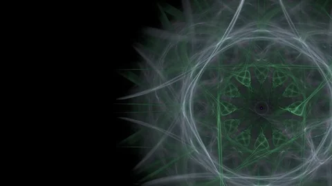 HD Abstract fractal forms morph and oscillate (Loop) Video stock 102674025