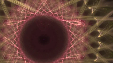 HD Abstract fractal forms morph and oscillate (Loop) Stock Footage 102678300