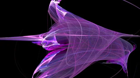 HD Abstract fractal forms morph and oscillate (Loop) Stock Footage 102678596