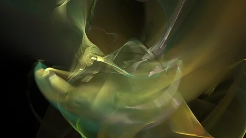 HD Abstract fractal forms morph and oscillate (Loop) Video stock 102719435