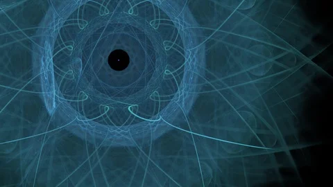 HD Abstract fractal forms morph and oscillate (Loop) Stock Footage 102731679