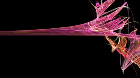 HD Abstract fractal forms morph and oscillate (Loop) Stock Footage 102741110