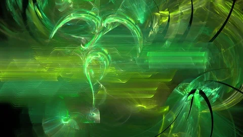 HD Abstract fractal forms morph and oscillate (Loop) Vidéo 102770653