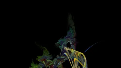 HD Abstract fractal forms morph and oscillate (Loop) Video stock 102791865