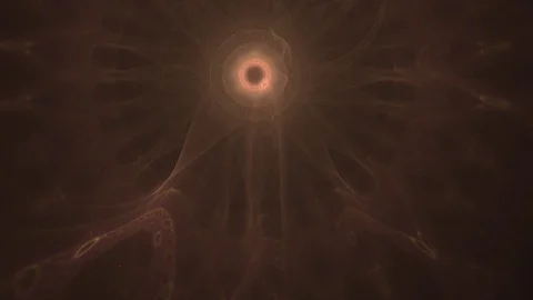 HD Abstract fractal forms morph and oscillate (Loop) Stockbeeldmateriaal 102804718