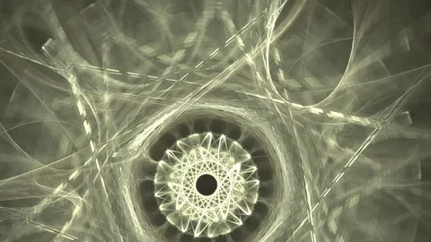 HD Abstract fractal forms morph and oscillate (Loop) Stock Footage 102816455