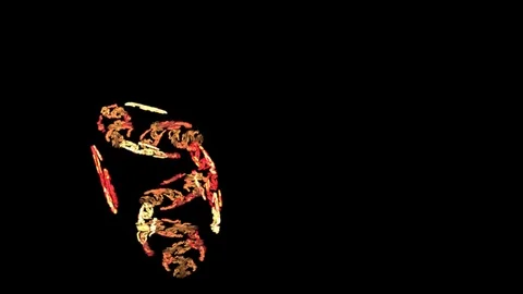 HD Abstract fractal forms morph and oscillate (Loop) Stock Footage 102816711