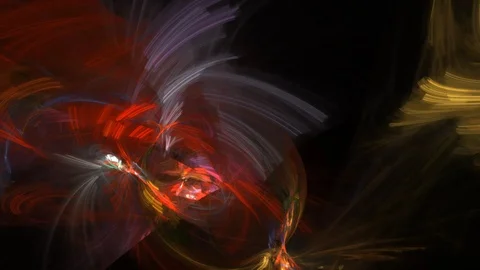 HD Abstract fractal forms morph and oscillate (Loop) Stock Footage 102816966