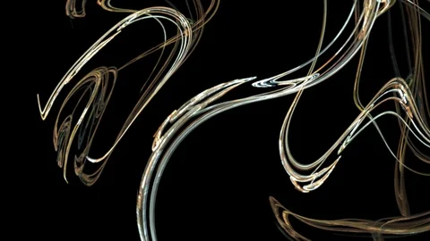 HD Abstract fractal forms morph and oscillate (Loop) Stock Footage 102819376
