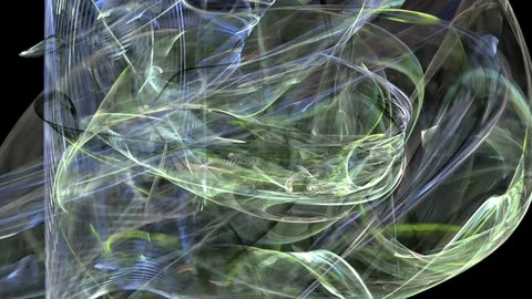 HD Abstract fractal forms morph and oscillate (Loop) Stock Footage 102820056