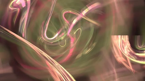 HD Abstract fractal forms morph and oscillate (Loop) Stock Footage 102821421