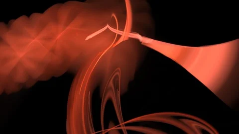 HD Abstract fractal forms morph and oscillate (Loop) Stock Footage 102823608