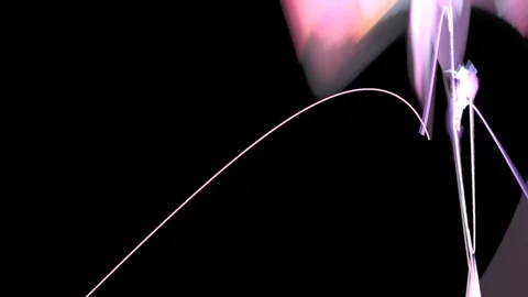 HD Abstract fractal forms morph and oscillate (Loop) Stock Footage 102826559