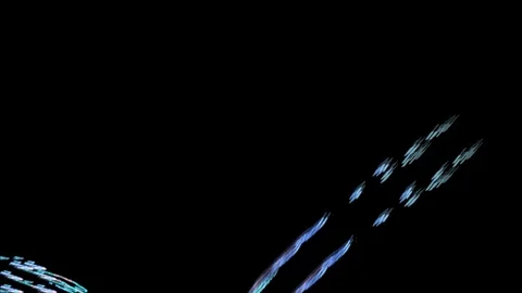 HD Abstract fractal forms morph and oscillate (Loop) Vidéo 102826653