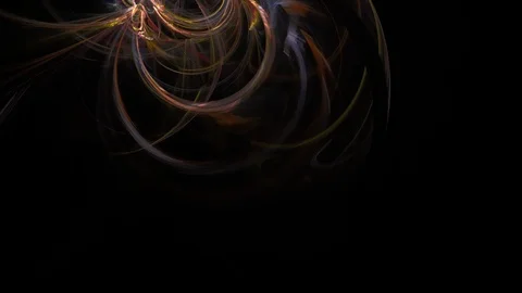 HD Abstract fractal forms morph and oscillate (Loop) Stock Footage 102829572