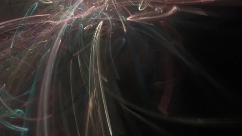 HD Abstract fractal forms morph and oscillate (Loop) Stock Footage 102830805