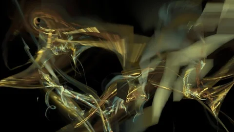 HD Abstract fractal forms morph and oscillate (Loop) Stock Footage 102835203