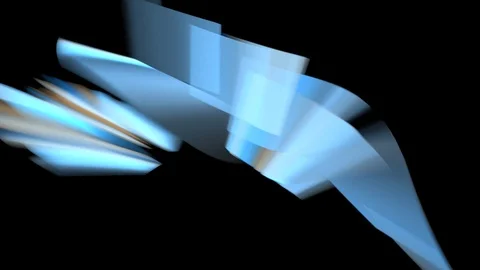 HD Abstract fractal forms morph and oscillate (Loop) Stock Footage 102835260