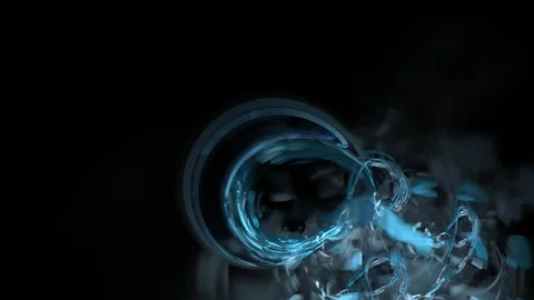 HD Abstract fractal forms morph and oscillate (Loop) Stock Footage 102835297