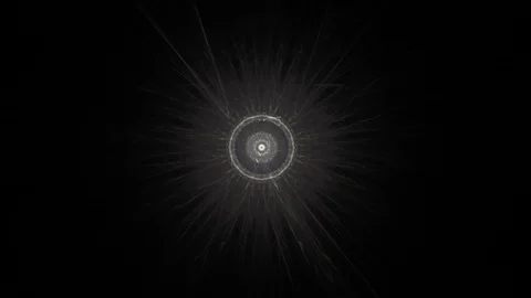 HD Abstract fractal forms morph and oscillate (Loop) Stock Footage 102835445