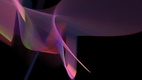 HD Abstract fractal forms morph and oscillate (Loop) Stock Footage 102836034