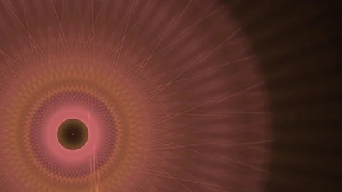 HD Abstract fractal forms morph and oscillate (Loop) Stock Footage 102843159