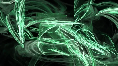 HD Abstract fractal forms morph and oscillate (Loop) Stock Footage 102844298
