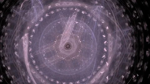 HD Abstract fractal forms morph and oscillate (Loop) Stock Footage 102844907