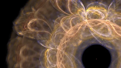 HD Abstract fractal forms morph and oscillate (Loop) Stock Footage 102845690